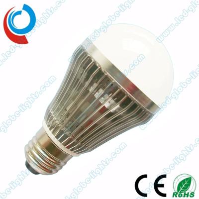 China 6W Globe SMD 5630 LED light Bulbs with Fin shaped Aluminum 1050 Heat Sinks for Home for sale