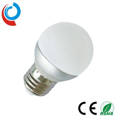 China 80~110lm 220V 1*3W High Power G45 LED Globe Lights with E27 Base for Indoor Lighting for sale