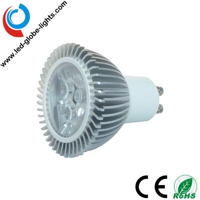 Chine Projecteur de la puissance élevée GU10 LED de l'aluminium 3W d'AC90~250V 240lm 270lm 3000K/6000K à vendre