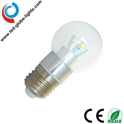 China 360 Degree, Beam Angle G45 3W SMD LED Light Bulbs E27 with Clear Glass Cover for sale