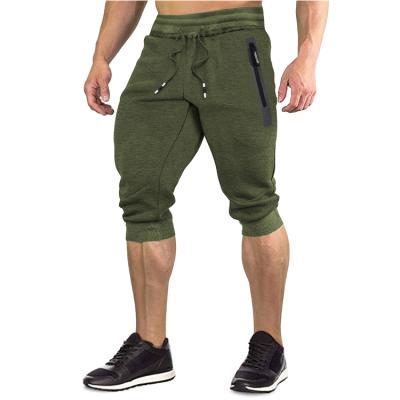 China Sustainable Clothing Manufacturer Street Wear Stretch Cotton Capri Pants Sports Pants , Yoga Running Shorts With Pockets for sale