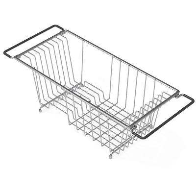 China Kitchenroom Buffet Organizer Stainless Steel Dish Rack Chrome Cup Dish Drying Rack for sale