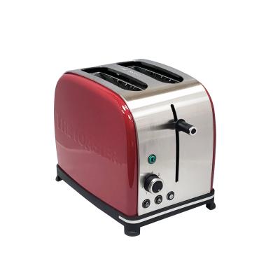 China Hotel School Kitchen Cafe Hotel Commercial Color Stainless Steel Electric Bread Maker Lift&Look 1 Slice HUGE 2 Slice Toaster for sale