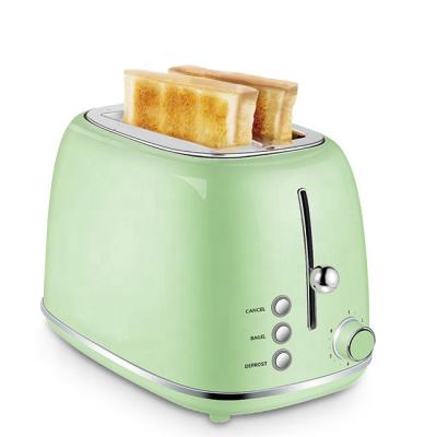 China NEW Design Hotel Kitchen Appliances School Kitchen Appliances Cafe Hotel Commercial Color Bread Maker Sandwich Toaster 2 Slice Stainless Steel Toaster for sale