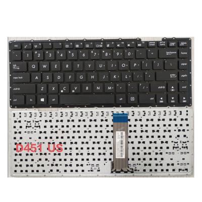 China Wireless Factory New Original Laptop US Layout Original Laptop Keyboard For ASUS D451 K450 series Laptop Keyboard Built-in Keyboard for sale