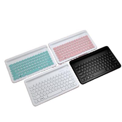 China Wireless HB-916 Multi-Device Wireless Keyboard  76 keys for Tablet Phone Laptop Keypad Portable Blue tooth Keyboard for sale