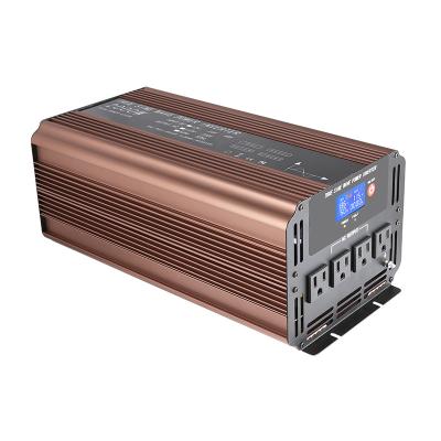 China Pure sine wave 2000 watt 12vdc to 120vac rv inverter with 38cm*18cm*14.1cm remote control for sale