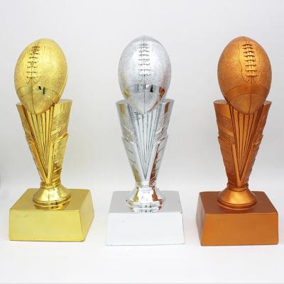 China Custom Resin Wholesale Trophy Europe Sublimation American Football Trophies for sale