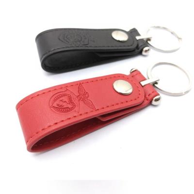 China Souvenir Leather Personalized Custom Leather Keychains Engraved Brand Logo Keyrings Key Chains for sale