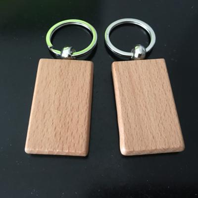 China Eco-Friendly Wholesale One Way Promotional Souvenir Gift Key Chain Custom Personalized Logo Blank Wood Keychain Engraved for sale