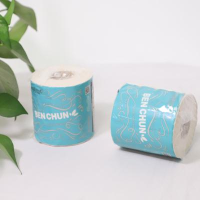 China Daily Tissue Paper Recycled Pulp Toilet Paper 3 Ply Tissue Paper Toilet Paper Roll for sale