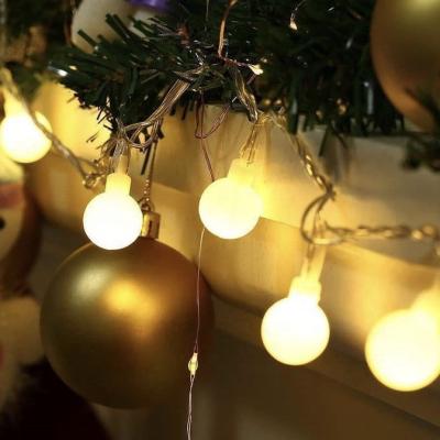 China Christmas Decoration Outdoor Indoor Decorate Makers Fairy String Lights Christmas Tree White Christmas Warm Holiday Lighting for sale