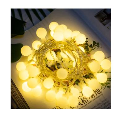 China Fairy Small String Ball String Lights Christmas Lights Holiday Party Decoration Waterproof Solar Tree Lamp String Lights Outdoor for sale