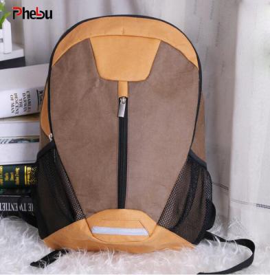 China Waterproof Custom Brown Waterproof Washable Kraft Paper Travel Backpack for sale