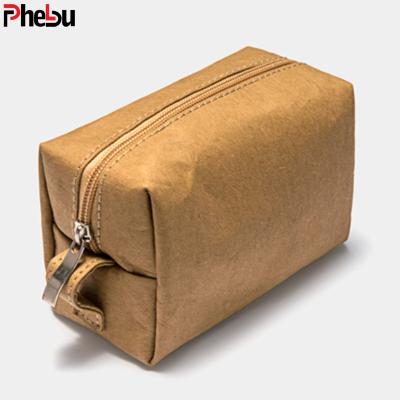 China Custom cosmetic bag tyvek paper pouch waterproof tyvek makeup bag environment friendly for sale