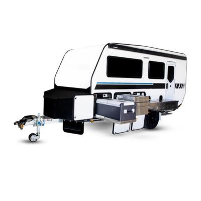 China Hot Selling China Hard Top Travel Trailer Custom Caravan Holidays RV Waterproof Offroad Caravan for sale