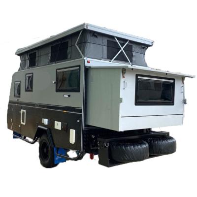 China 2022 Raised Off Road Luxury Camper Trailer Customized Travel Trailer Caravan For Sale for sale