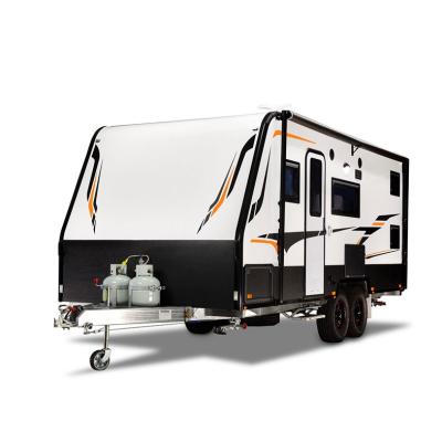 China Hot Selling Waterproof Outdoor Travel Trailer Ventilation Hard Top Caravan Trailer Truck Camper Trailer Manufacturer for sale