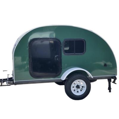 China Factory Off Road Travel Trailer ECOCAMPOR Travel Small Camper Trailer Caravan Custom LED Teardrop Maximum Kitchen for sale