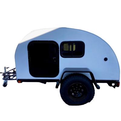 China Travel Trailer Precision Technology Teardrop Caravan Pictures Luxury Vacation Camper Travel Trailer Camping Caravan for sale