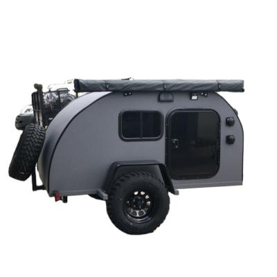 China Hot Selling Portable Travel Trailer Vacation Travel Trolley Teardrop Caravan Motorhomes for sale