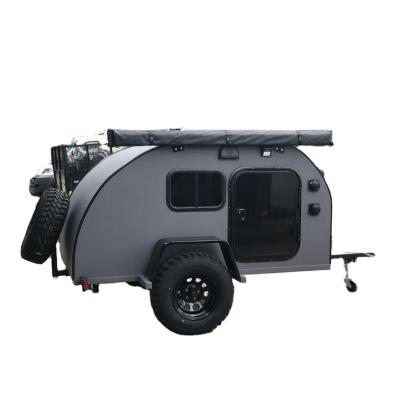 China Breathable Mini Caravans Teardrop Caravan Camper Travel Trailer Breathable Self Propelled Caravan Travel Trailer Sightseeing for sale