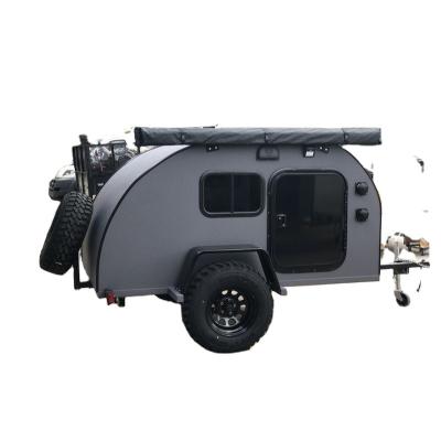 China Multifunctional Caravan Camper Teardrop Travel Trailer Ventilation Motion Caravan Motor Trailer Portable Camper for sale