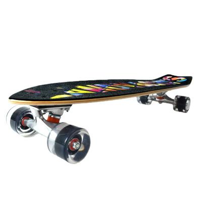 China Cool Adult Primitiv Skateboard With Sweeping Street On Road Rolling Pour Skateboard For Adult for sale