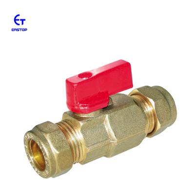 China General High Quality Brass Gas Ball Valve Supplier With Butterfly Handle for sale