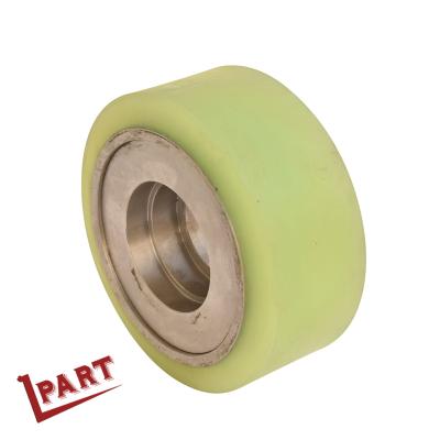 China Load Goods Nichiyu Reach Forklift Truck Heavy Load Wheel 254x114MM Green Color for sale