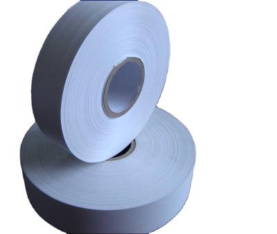 China Recyled Coated Washable Nylon Taffeta Label , Apparel Label Ribbon for sale