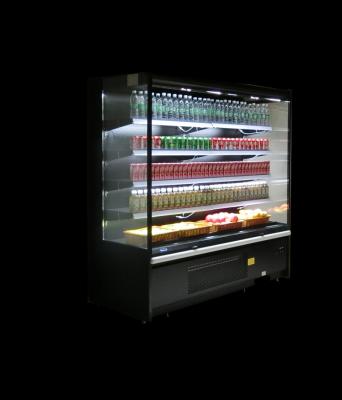 China Single-temperature Multideck Commercial Open Fridge Supermarket Grocery Showcase Plug In For Fruit And Vegetable Display Fridge for sale