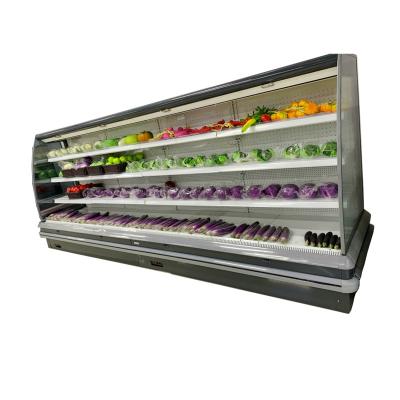 China Single-Temperature Supermarket Display Multi-Tier Refrigerator Commercial Use Cooler for Vegetable and Fruit Freezer for sale