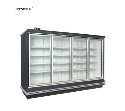 China Single-temperature Supermarket Refrigeration Equipment Glass Door Display Refrigerator Showcase,Commercial Chiller for sale