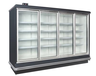 China Upright Single-Temperature Cooling Display Case With Four Glass Doors for sale