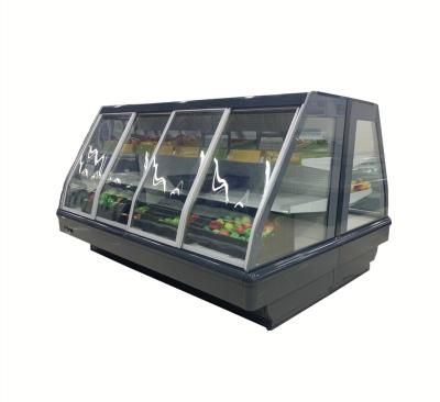 China High Quality Single-temperature Glass Door Freezer Showcase Display Cooler Upright Freezer for sale