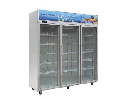 China Commercial Glass Pepsi Cooler Refrigerator Display Beer Beverage Cooler Single-Temperature Door Showcase for sale