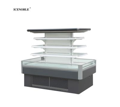 China Single-temperature Refrigerated Commercial Supermarket and Grocery Display Fruit Cabinet Half-Size Freezer for sale