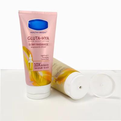 China Slim / Flat Flip Top Tube Seal Cosmetic Plastic Tube With Offset Printing for sale