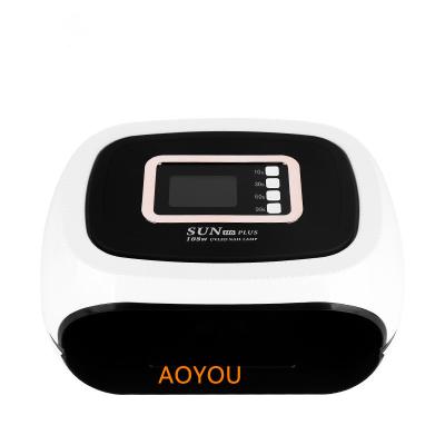 China Sale 108w High Power 90S High Power ABS 10S 30S 60 Induction Cheap Top UV Nail Lamp Smart Digital Display for sale