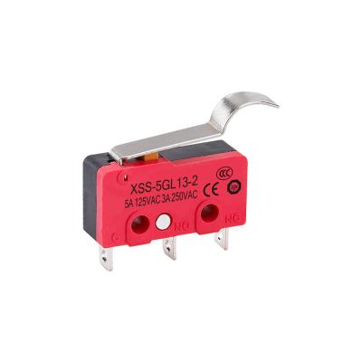 China PA66 XURUI 5A 125VAC Mini Lever Plunger Omron Micro Switch for sale