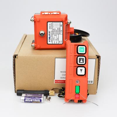 China AC 220V 380V 36V DC 24V Switch Hoist Crane Control Waterproof Industrial Remote Control Wireless Crane for sale