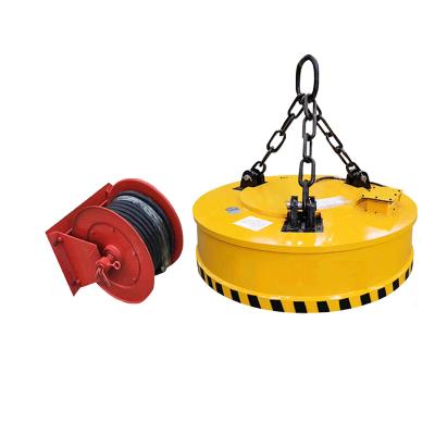 China Building Material Shops Selling Forklift Electromagnet Drop Iron Hoist Magnetic Hoist Lift for sale