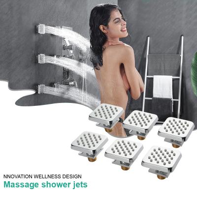 China OEM/ODM Traditional WR Works Shower Massage Jets Body Sprayer 6 Pcs Bathroom SPA Wall Massage Sprayer Jet for sale