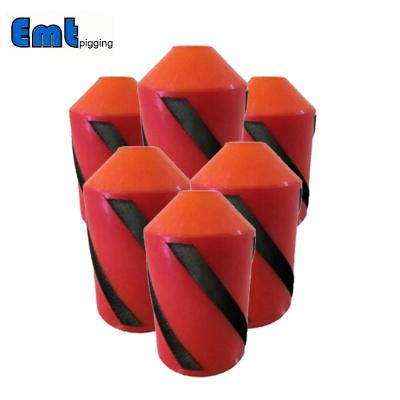 China Low Cost EMT Customized Density Polyurethane Long Lasting Fully Coated Polly Pig With Wire Brush For Pipeline Cleaning for sale