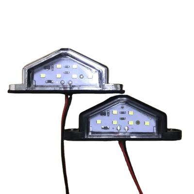 China Pc+led WooDoo Free Sample 6 LED 12v Number License Plate Light Lamp For Trucks Trailer Bus for sale