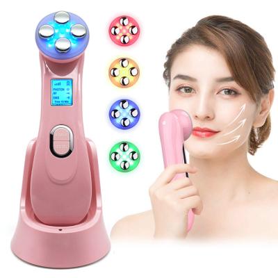 China Blood Vessels Removal Skin Care Face Massager EMS LED Facial Light Therapy Multifunction Beauty Device for sale