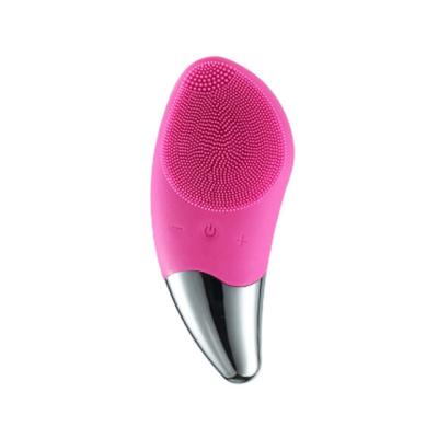 China Electric Waterproof Facial Ultrasonic Facial Scrubber USB Rechargeable Vibrating Skin Pore Cleanser Acne Treatment Face Massager Skin On Hot Sale for sale