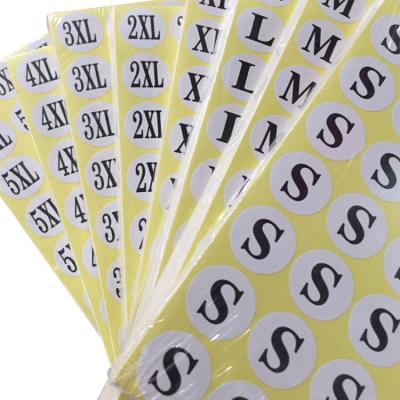 China Directly waterproof factory cheap price label sticker size label custom brand logo adhesive stickers for garment for sale