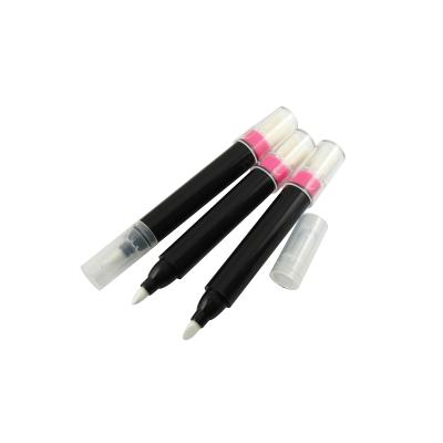 China Free Shipping Cosmetics MOQ 500pcs TM-CP8214 3ml Empty Nail Art Pen Nail Removal Pen Correct Package With Shaped Foam Tips for sale